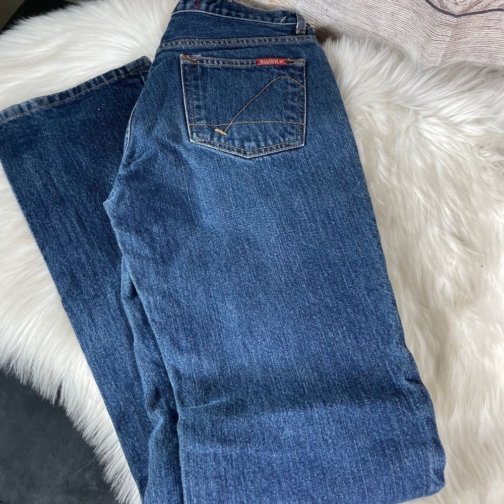 Guess USA Vintage Mid Rise Straight Leg JEans Sz 26